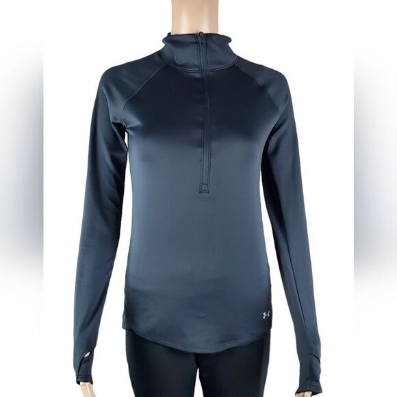 Under Armour Black Cold Gear 3/4 Zip Top - Picture 1 of 5